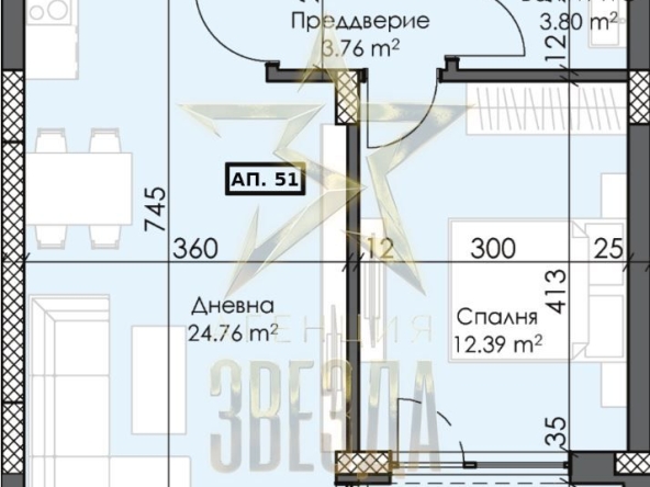 Двустаен апартамент в Пловдив, Тракия - 68 кв.м за 1074 €/кв.м - Снимка #1
