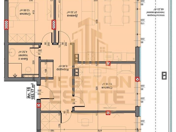 Четиристаен апартамент в Варна, Виница - 119 кв.м за 857 €/кв.м - Снимка #1