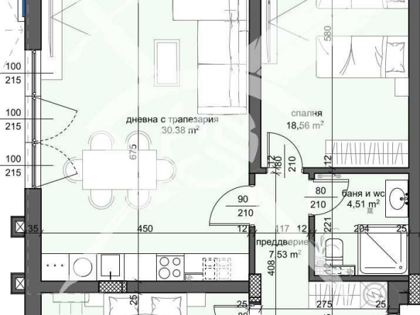 Тристаен апартамент в Пловдив, Тракия - 124 кв.м за 1401 €/кв.м - Снимка #1