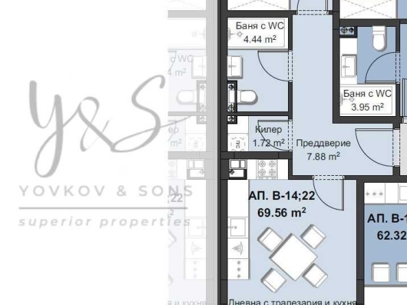 Двустаен апартамент в Пловдив, Христо Смирненски - 88 кв.м за 1351 €/кв.м - Снимка #1