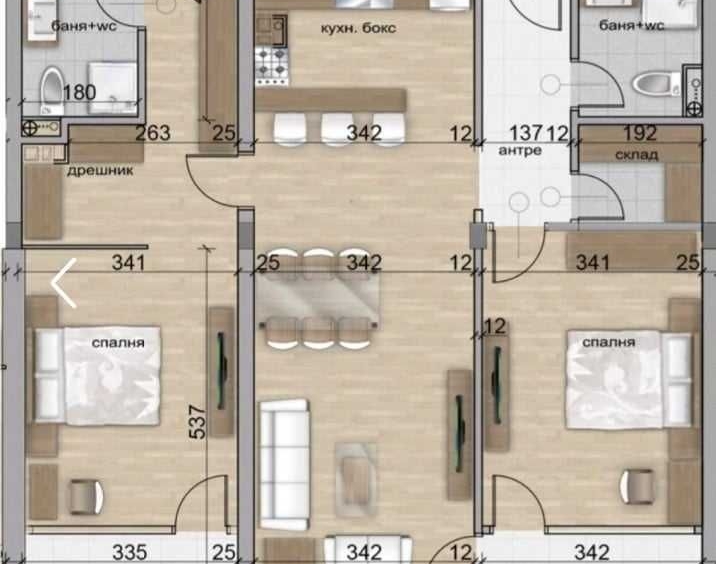 Тристаен апартамент в София, Гоце Делчев - 134 кв.м за 2254 €/кв.м - Снимка #1