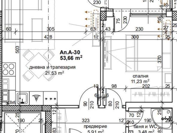 Двустаен апартамент в Пловдив, Тракия - 63 кв.м за 1392 €/кв.м - Снимка #1