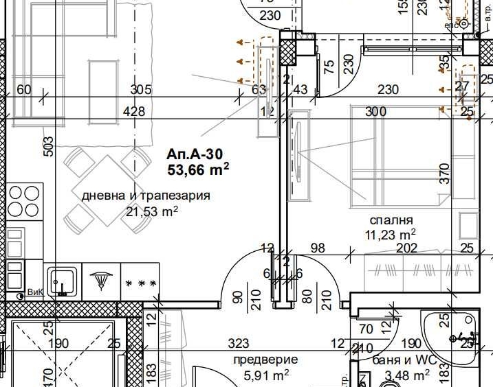Двустаен апартамент в Пловдив, Тракия - 63 кв.м за 1392 €/кв.м - Снимка #1