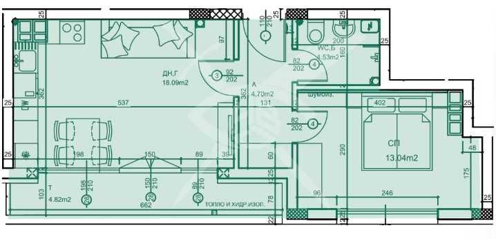Двустаен апартамент в Пловдив, Западен - 66 кв.м за 1258 €/кв.м - Снимка #1