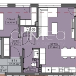 Двустаен апартамент в Бургас, Меден рудник - зона В - 86 кв.м за 923 €/кв.м - Снимка #1