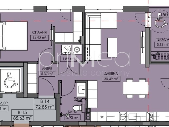 Двустаен апартамент в Бургас, Меден рудник - зона В - 86 кв.м за 923 €/кв.м - Снимка #1