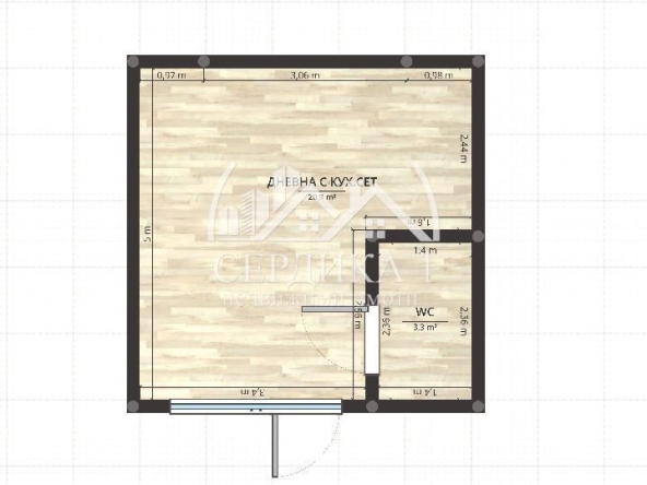 Ателие в София, Горна баня - 32 кв.м за 2125 €/кв.м - Снимка #1