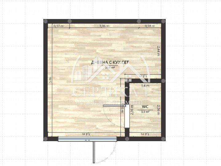 Ателие в София, Горна баня - 32 кв.м за 2125 €/кв.м - Снимка #1
