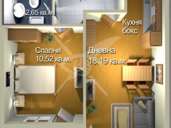 Двустаен апартамент в Бургас, Меден рудник - зона А - 55 кв.м за 1118 €/кв.м - Снимка #1