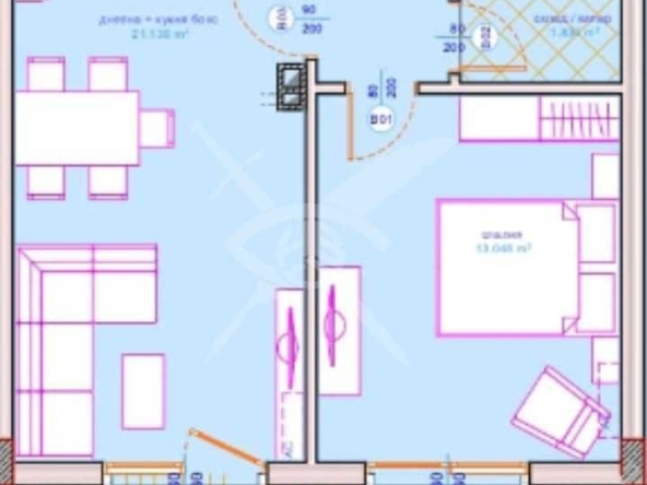 Двустаен апартамент в Бургас, Сарафово - 70 кв.м за 1385 €/кв.м - Снимка #1