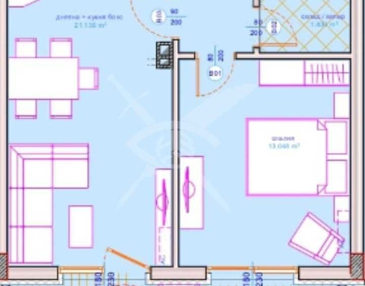Двустаен апартамент в Бургас, Сарафово - 70 кв.м за 1385 €/кв.м - Снимка #1