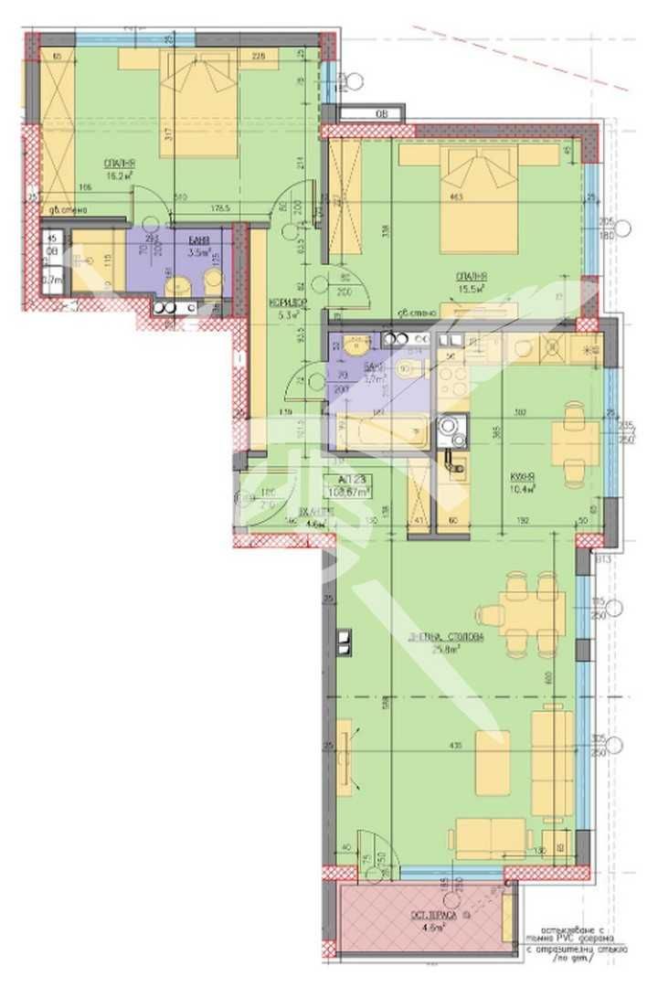 Тристаен апартамент в София, Хладилника - 128 кв.м за 1825 €/кв.м - Снимка #1