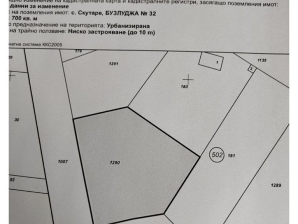 Парцел в с. Скутаре, Област Пловдив - 700 кв.м за 69 €/кв.м - Снимка #1