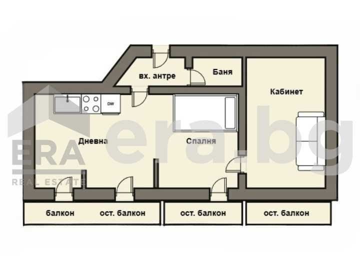 Двустаен апартамент в Варна, Колхозен пазар - 54 кв.м за 1408 €/кв.м - Снимка #1