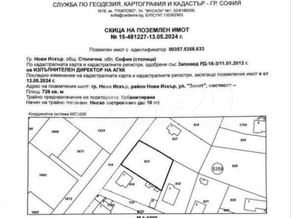 Парцел в София, Люлин 1 - 650 кв.м за 97 €/кв.м - Снимка #1