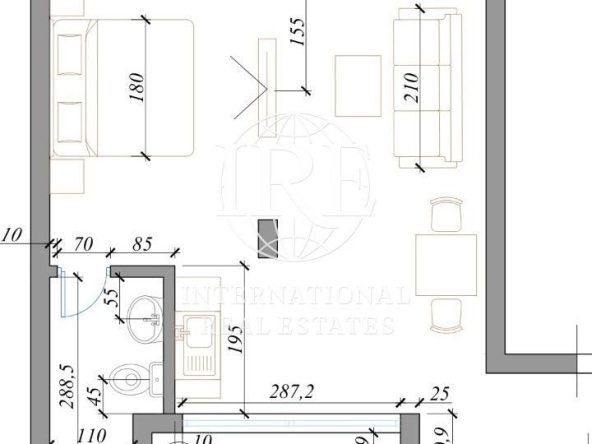 Едностаен апартамент в Варна, Колхозен пазар - 55 кв.м за 1000 €/кв.м - Снимка #1