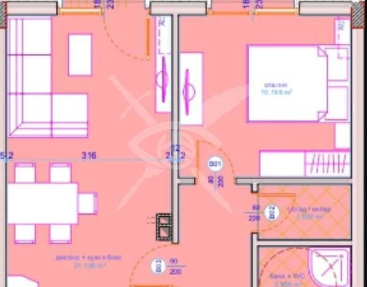 Двустаен апартамент в Бургас, Сарафово - 69 кв.м за 658 €/кв.м - Снимка #1