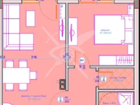 Двустаен апартамент в Бургас, Сарафово - 69 кв.м за 1291 €/кв.м - Снимка #1