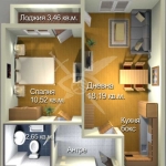 Двустаен апартамент в Бургас, Меден рудник - зона А - 55 кв.м за 1118 €/кв.м - Снимка #1