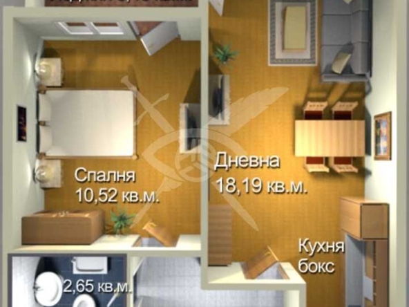 Двустаен апартамент в Бургас, Меден рудник - зона А - 55 кв.м за 1118 €/кв.м - Снимка #1