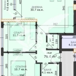 Тристаен апартамент в Варна, м-т Пчелина - 90 кв.м за 1078 €/кв.м - Снимка #1