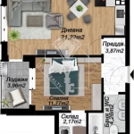 Двустаен апартамент в Пловдив, Беломорски - 70 кв.м за 1054 €/кв.м - Снимка #1