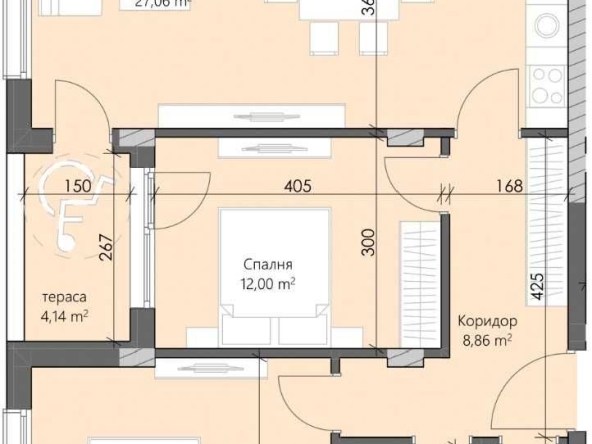 Тристаен апартамент в Пловдив, Кършияка - 101 кв.м за 1050 €/кв.м - Снимка #1