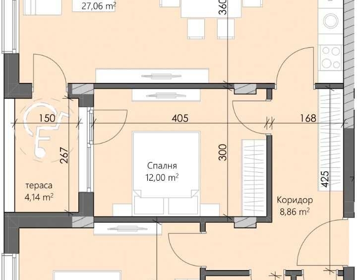 Тристаен апартамент в Пловдив, Кършияка - 101 кв.м за 1050 €/кв.м - Снимка #1