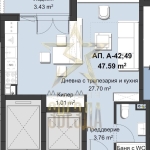 Едностаен апартамент в Пловдив, Христо Смирненски - 61 кв.м за 1303 €/кв.м - Снимка #1