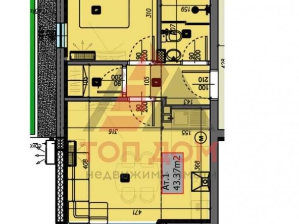Двустаен апартамент в Варна, Виница - 48 кв.м за 1209 €/кв.м - Снимка #1