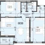 Тристаен апартамент в Пловдив, Тракия - 106 кв.м за 1083 €/кв.м - Снимка #1
