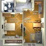 Двустаен апартамент в Бургас, Меден рудник - зона А - 59 кв.м за 1042 €/кв.м - Снимка #1