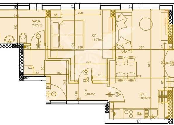 Двустаен апартамент в Пловдив, Западен - 79 кв.м за 1264 €/кв.м - Снимка #1
