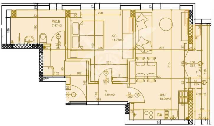 Двустаен апартамент в Пловдив, Западен - 79 кв.м за 1264 €/кв.м - Снимка #1