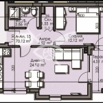 Двустаен апартамент в Бургас, Изгрев - 70 кв.м за 1253 €/кв.м - Снимка #1