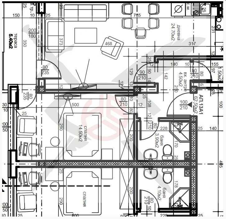 Двустаен апартамент в Пловдив, Остромила - 71 кв.м за 792 €/кв.м - Снимка #1