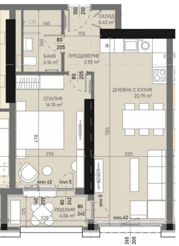 Двустаен апартамент в София, Банишора - 72 кв.м за 2709 €/кв.м - Снимка #1