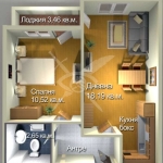 Двустаен апартамент в Бургас, Меден рудник - зона А - 55 кв.м за 1118 €/кв.м - Снимка #1