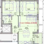 Тристаен апартамент в с. Владая, Област София-град - 78 кв.м за 889 €/кв.м - Снимка #1