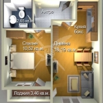 Двустаен апартамент в Бургас, Меден рудник - зона А - 55 кв.м за 1118 €/кв.м - Снимка #1