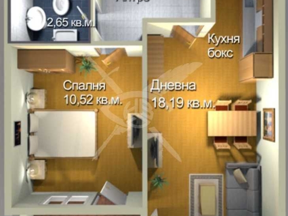 Двустаен апартамент в Бургас, Меден рудник - зона А - 55 кв.м за 1118 €/кв.м - Снимка #1
