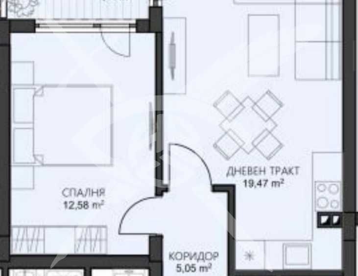 Двустаен апартамент в Варна, Владислав Варненчик - 59 кв.м за 1000 €/кв.м - Снимка #1