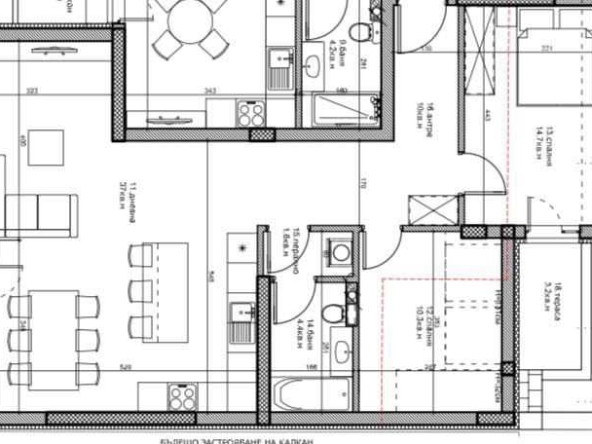 Тристаен апартамент в Пловдив, Кючук Париж - 122 кв.м за 1407 €/кв.м - Снимка #1