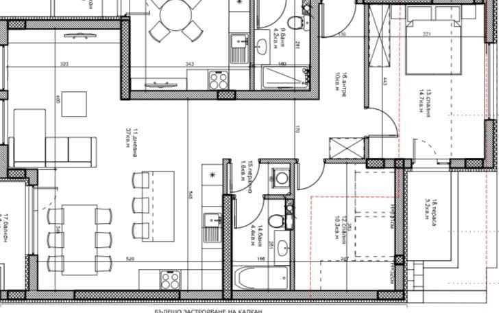 Тристаен апартамент в Пловдив, Кючук Париж - 122 кв.м за 1407 €/кв.м - Снимка #1
