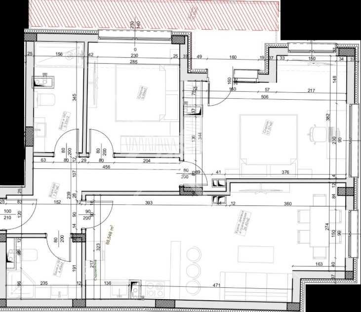 Тристаен апартамент в Бургас, Център - 88 кв.м за 2789 €/кв.м - Снимка #1