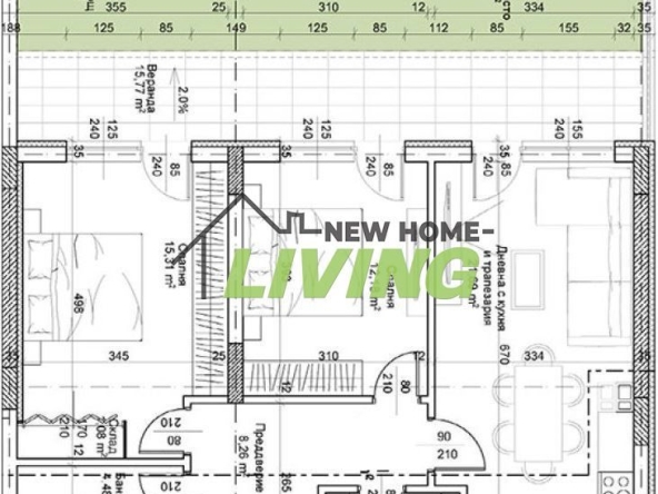 Тристаен апартамент в Пловдив, Христо Смирненски - 132 кв.м за 1023 €/кв.м - Снимка #1