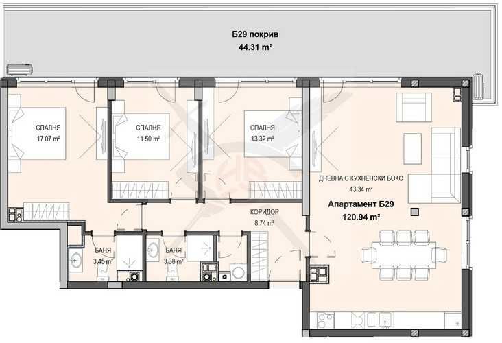 Четиристаен апартамент в София, Кръстова вада - 184 кв.м за 1394 €/кв.м - Снимка #1