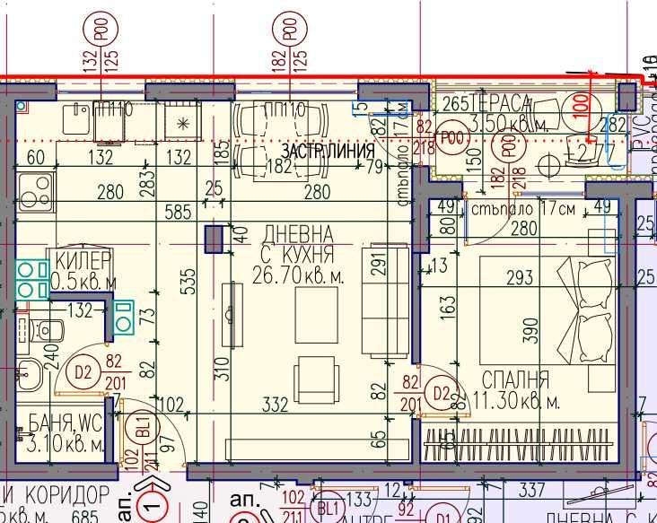 Двустаен апартамент в Пловдив, Кючук Париж - 62 кв.м за 1355 €/кв.м - Снимка #1