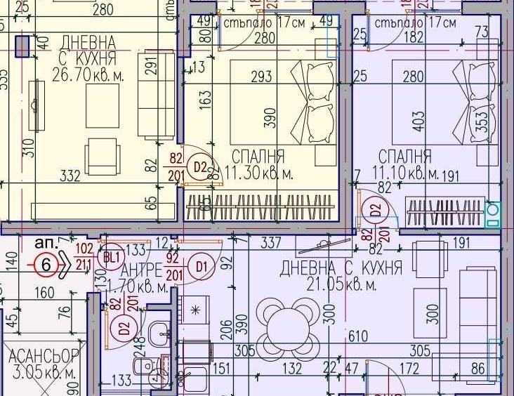 Двустаен апартамент в Пловдив, Кючук Париж - 61 кв.м за 1351 €/кв.м - Снимка #1