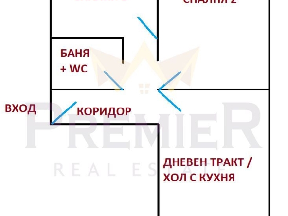 Тристаен апартамент в София, Гео Милев - 77 кв.м за 3572 €/кв.м - Снимка #1